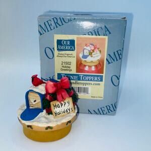 Our America Teenie Toppers 21502 Holiday Greetings Miniature Decorative Gift